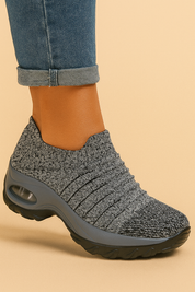 Dames Trendy Veelzijdige Grijze Orthopedische Air Cushion Sneaker | Eflorita