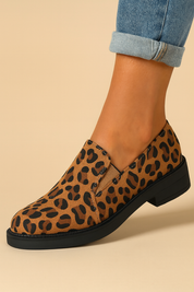 Dames Elegante Veelzijdige Modieuze Panterprint Instappers | Elynna