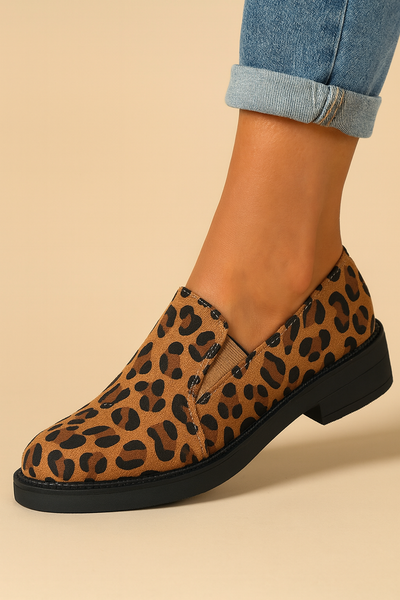 Dames Elegante Veelzijdige Modieuze Panterprint Instappers | Elynna