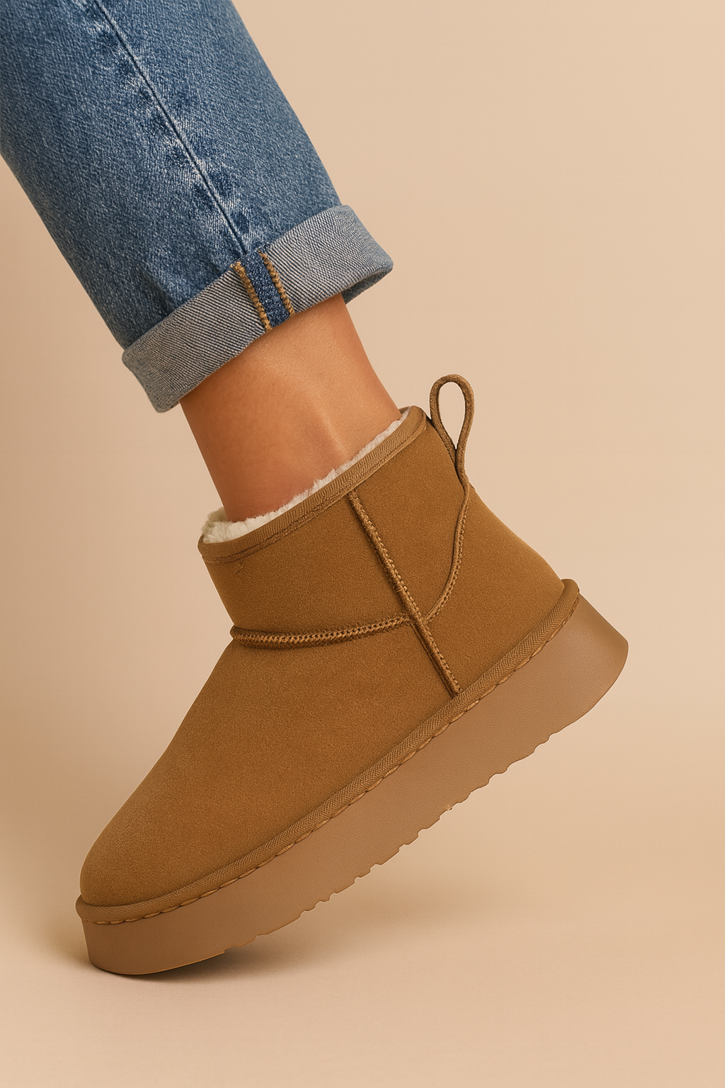 Dames Warm Gevoerde Plateau Platform Sneeuw Boots | Emera