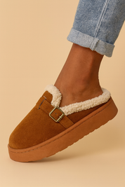 Dames Suède Pantoffels met Zachte Voering | Emily