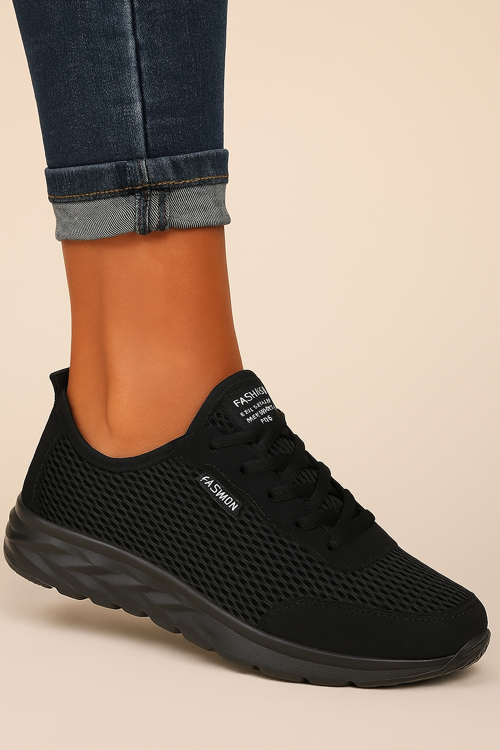 Dames Comfortabele Fit Barefoot Orthopedische Mesh Sneaker | Esmara