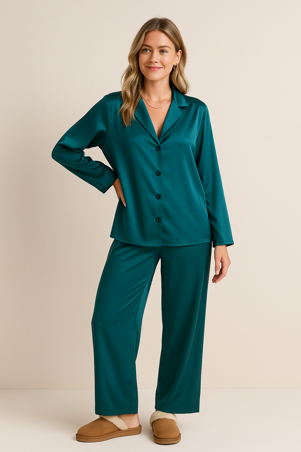 Dames Luxe Satijnen Pyjama Set | Florence