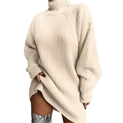 Dames Gebreide Col Jurk met Oversized Pasvorm | Nayeli