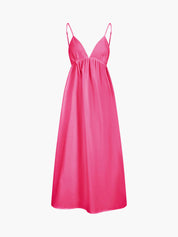 Dames Maxi Jurk met V-Hals en Open Rug | Luchtig en Zomer Must Have | Ginny