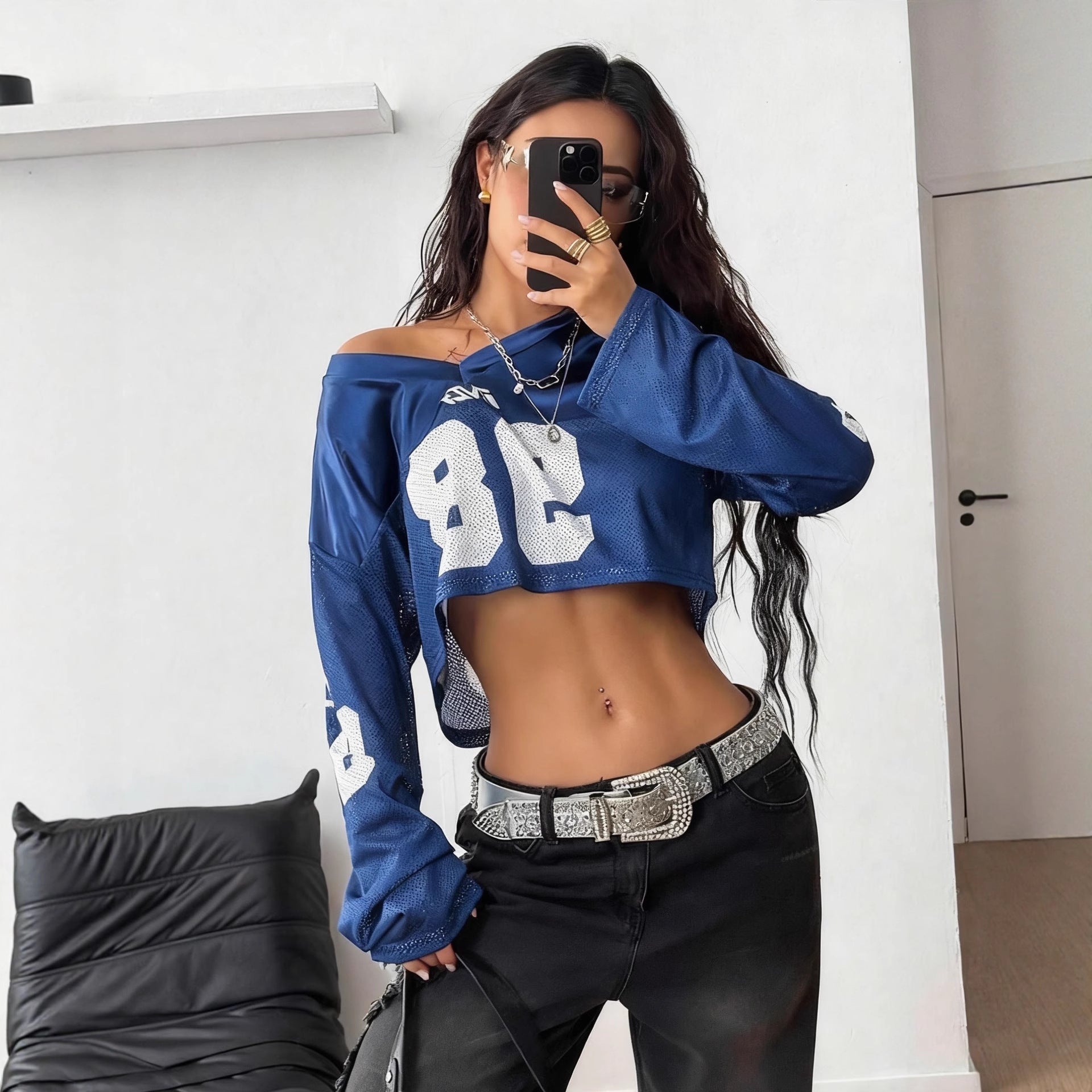 Dames Cropped Sport Top met Print | Trendy, Streetstyle & Statement Look | Gleam