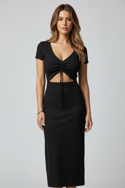 Dames Elegante Split Maxi Jurk | Getailleerde Zomerjurk | Gailey