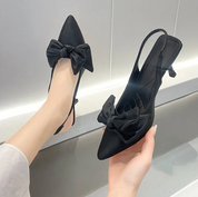 Dames Elegante Puntige Slingback Pumps Met Strik | Voor Bruiloft, Feest & Chic Everyday Look | Gambini