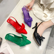 Dames Elegante Puntige Slingback Pumps Met Strik | Voor Bruiloft, Feest & Chic Everyday Look | Gambini