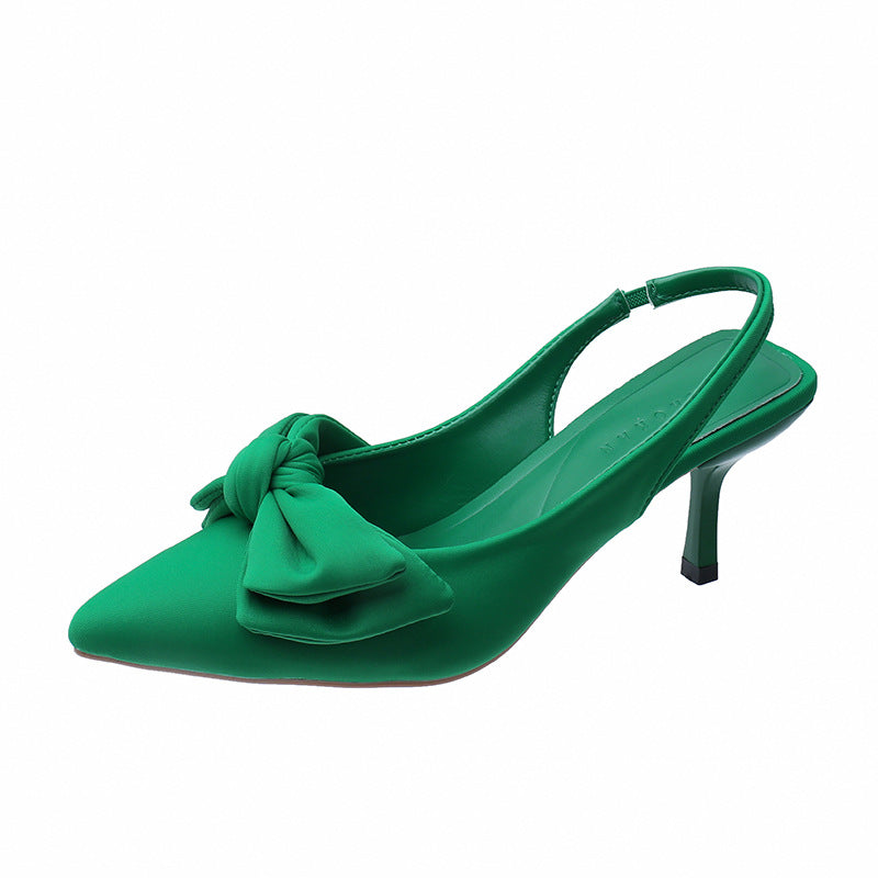 Dames Elegante Puntige Slingback Pumps Met Strik | Voor Bruiloft, Feest & Chic Everyday Look | Gambini