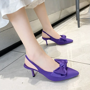 Dames Elegante Puntige Slingback Pumps Met Strik | Voor Bruiloft, Feest & Chic Everyday Look | Gambini