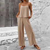 Dames Casual Tweedelige Set met Top en Broek | Luchtige Bohemian Outfit | Garalina