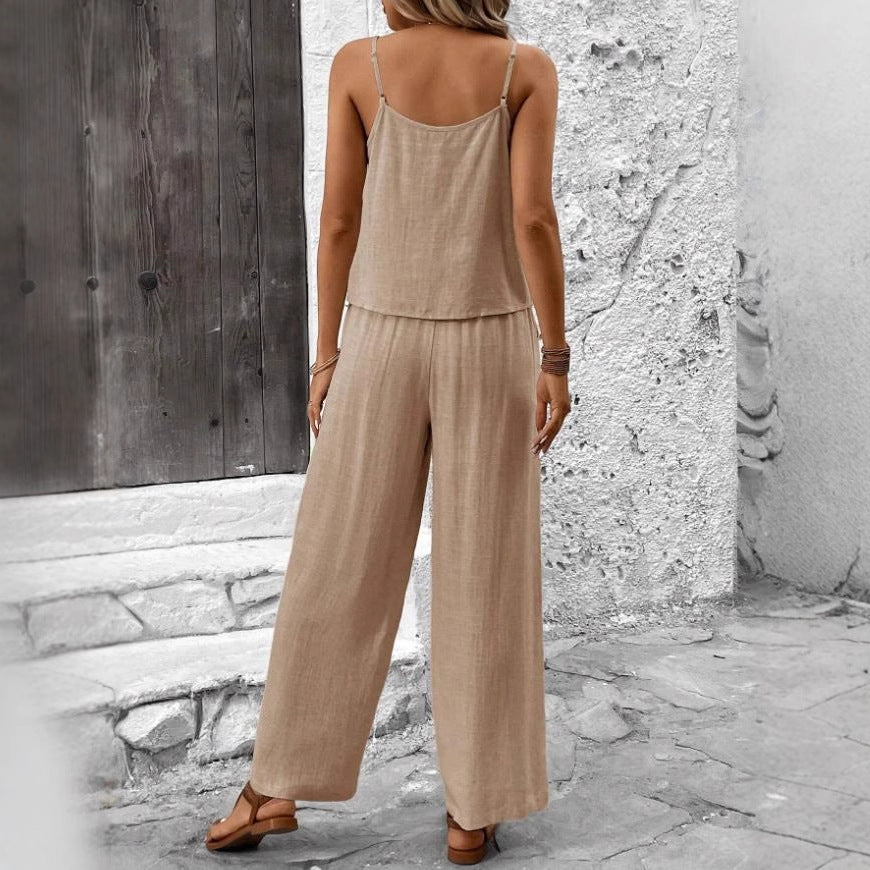 Dames Casual Tweedelige Set met Top en Broek | Luchtige Bohemian Outfit | Garalina
