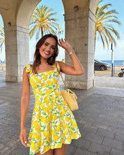 Dames Zomerse Print A-lijn Jurk met Frisse Look | Garcalona