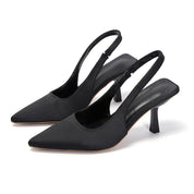 Dames Elegante Slingback Hakken Met Puntneus | Stijlvolle Pumps Met Lage Hak | Gardia
