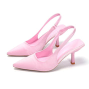 Dames Elegante Slingback Hakken Met Puntneus | Stijlvolle Pumps Met Lage Hak | Gardia