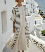 Dames Luchtige Linnen Look Resort Kaftan Maxi Jurk | Garrakesh