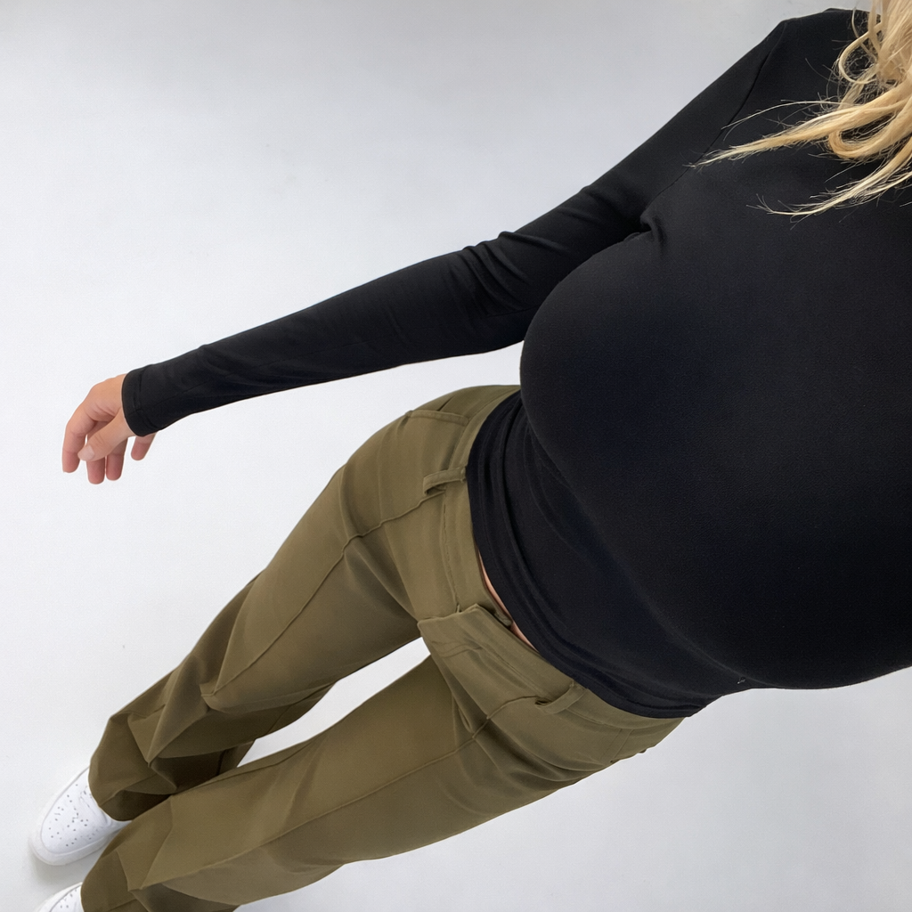 Dames Trendy High-Waist Straight Leg Pantalon | Korean Style Casual Chic | Geaudine