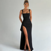 Dames Elegante Maxi Jurk met Hoge Split en Aansluitende Pasvorm | Slim fit en Stijlvol | Geeta