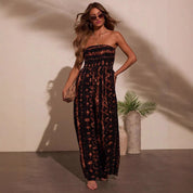Dames Bohemian Tie-Dye Jumpsuit met Wijde Pijpen | Luchtige Eyecatcher | Gelaisa