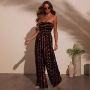 Dames Bohemian Tie-Dye Jumpsuit met Wijde Pijpen | Luchtige Eyecatcher | Gelaisa