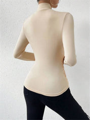Dames Elegante Cross-Over Top met Plooidetail en Getailleerde Pasvorm | Slim Fit | Georgia