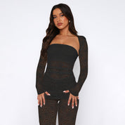 Dames Luxe Kant 3-Delige Set | Elegante Tube Top, Broek en Vest Set | Ghilaume