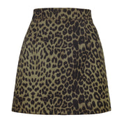 Dames Luipaardprint High Waist Rok | Trendy en Comfortabel | Gigi
