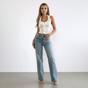 Dames Elegante Y2K Halter Top Met Ruches | Voor Een Vrouwelijke & Trendy Look | Giosima