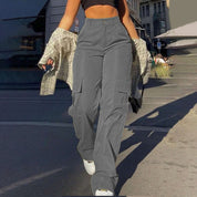 Dames Cargo Broek met Wijde Pijpen | Trendy en Stoer | Gisandra