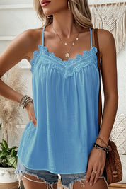 Dames Zomerse Luchtige Camisole Top met Kantdetails | Perfecte Layering Piece | Glea