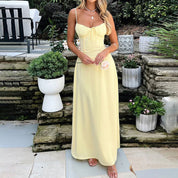 Dames Elegante Maxi Jurk met Strikdetail | Luchtige A-lijn Zomerjurk | Gloria