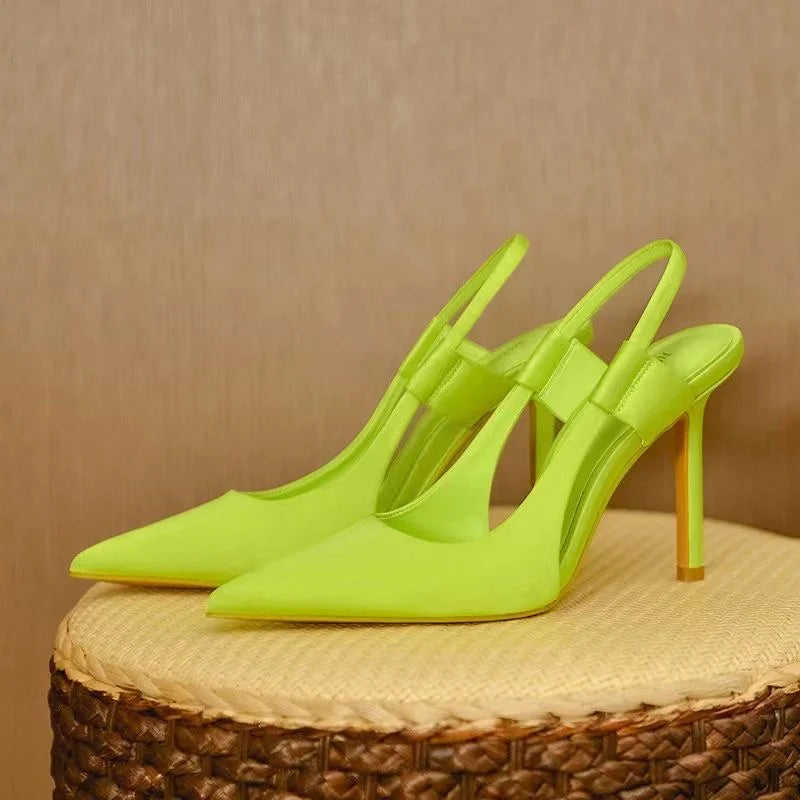 Dames Elegante Puntige Slingback Hakken | Trendy Stiletto Pumps | Greciana