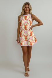 Dames Luchtige Losvallende Linnen Zomerjurk met Trendy Print | Grevian