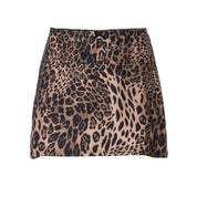 Dames Luipaardprint Low Waist Mini Rok | Trendy Y2K Stijl | Gulia
