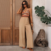 Dames Bohemian Halter Jumpsuit met Borduurdetails | Stijlvolle Eyecatcher | Guluma