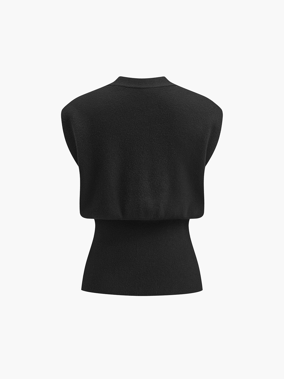 Dames Stijlvolle Gebreide Gilet met V-Hals en Luxe Knoop detail | Gwenn