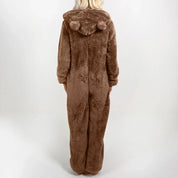 Dames Lounge Wear Teddy Onesie met Beren Oortjes | Felicia