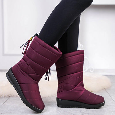 Dames Warme Winterlaarzen met Antislip Zool | Evalora