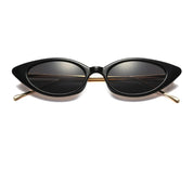 Dames UV Beschermende Retro Cat Eye Zonnebril met Smal Montuur | Lonika