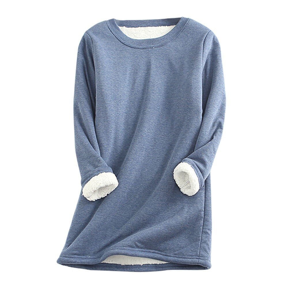 Dames Warme Trui met Fleece Voering | Sandy