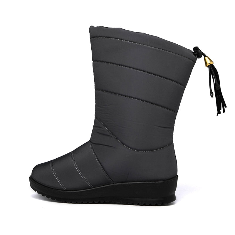 Dames Warme Winterlaarzen met Antislip Zool | Evalora