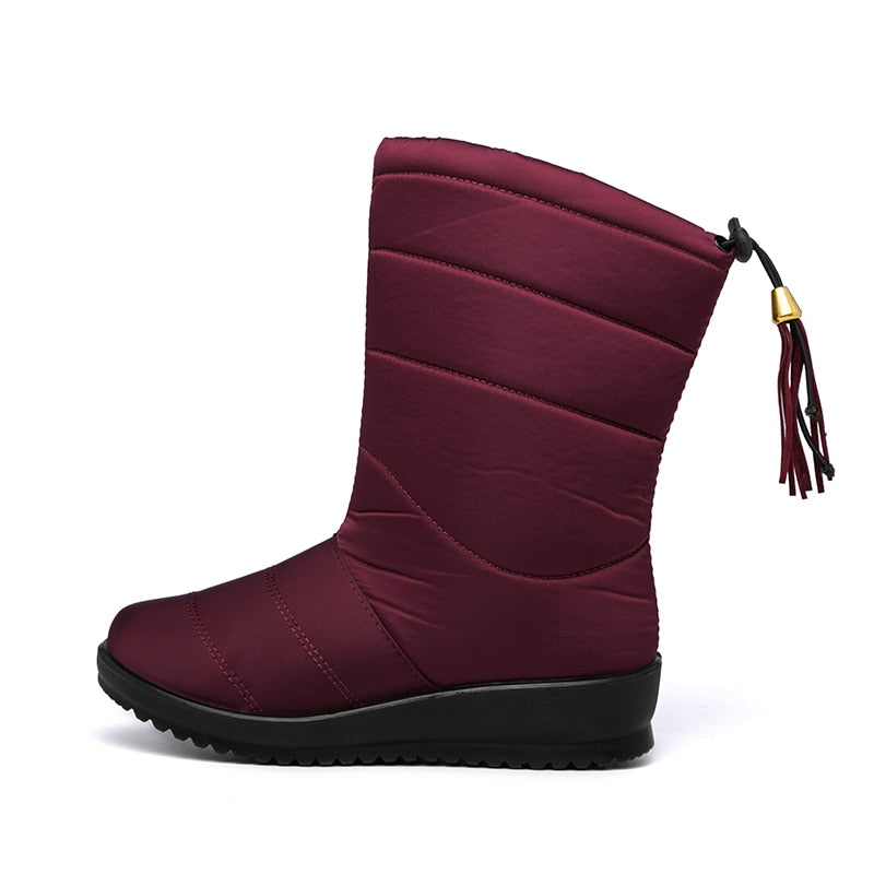 Dames Warme Winterlaarzen met Antislip Zool | Evalora