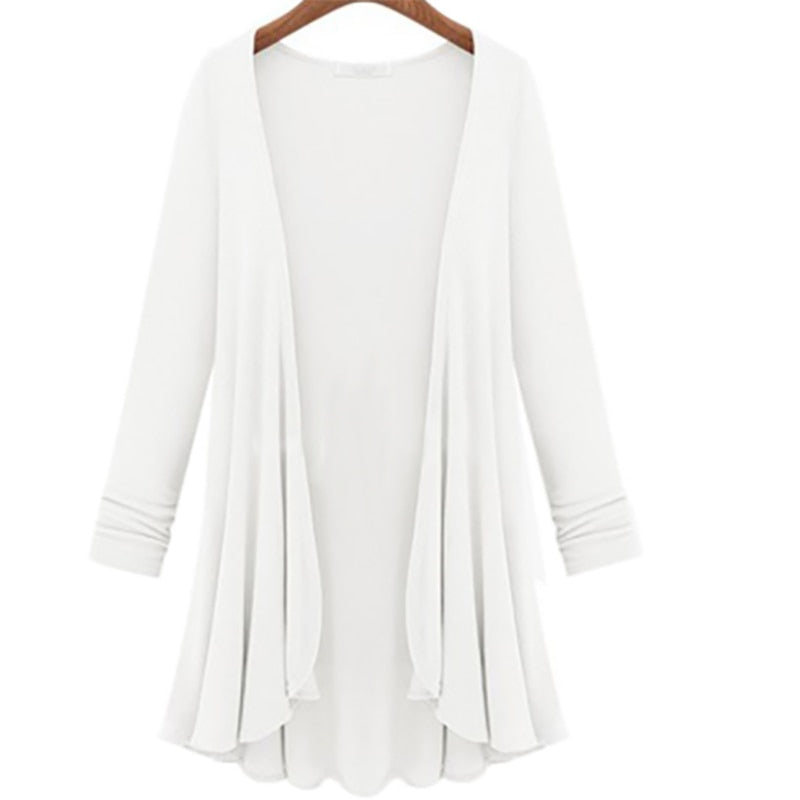 Dames Lang Vest met Elegante Details | Ravenna