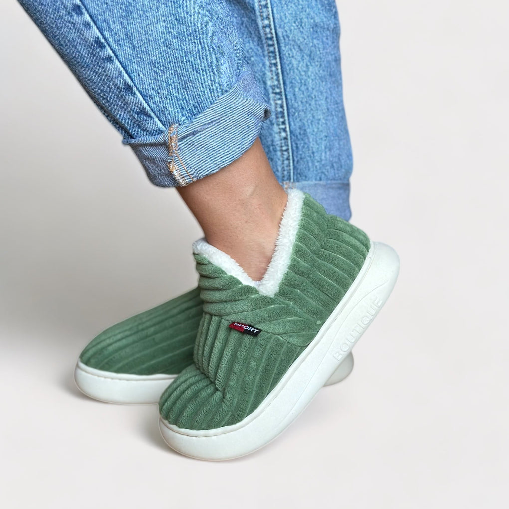 Dames Warme Pantoffels met Bontvoering | Ezgi