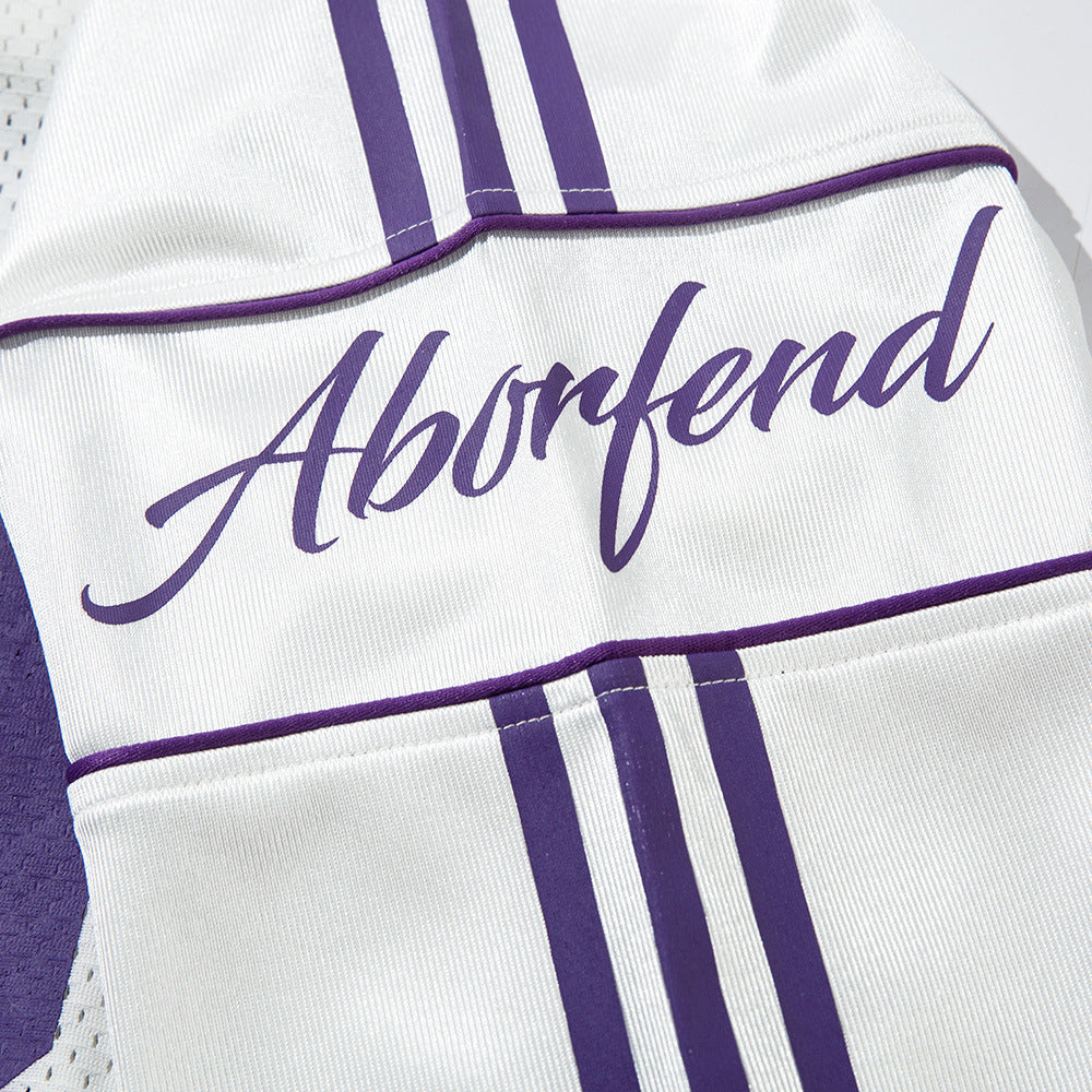 Jourdan | Oversized Sporty Jersey Top met Lange Mouwen en Varsity Print