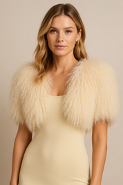 Dames Elegante Trendy Faux Fur Bolero | Liza
