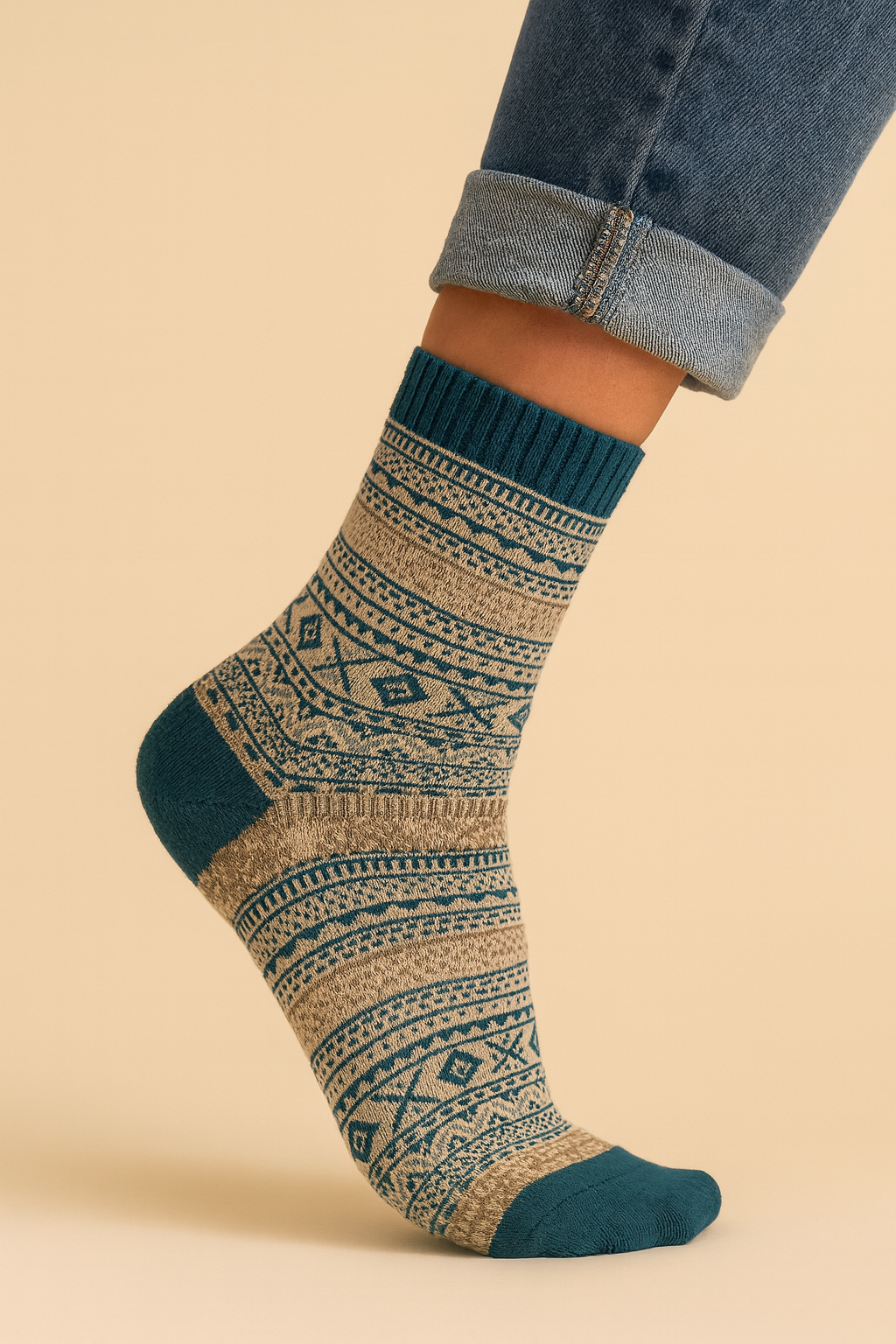 Dames 5-Pack Warme Sokken in Scandinavisch Design | Lobke