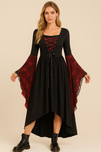 Dames Elegante Maxi Jurk met Kant | Mitzy
