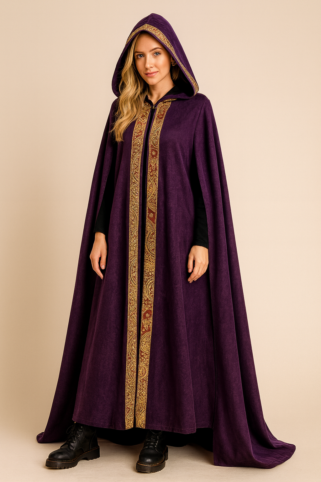 Dames Middeleeuwse Cape met Capuchon | Molly
